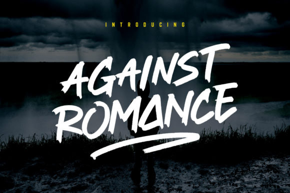 Against Romance Font: A Bold Display Typeface for Business Branding