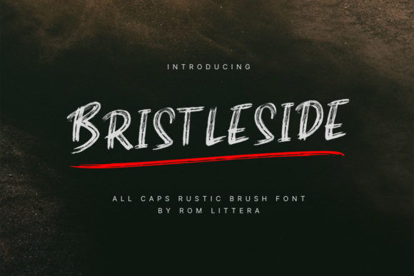 Bristleside: A Bold Display Font for Web Designers and Digital Makers