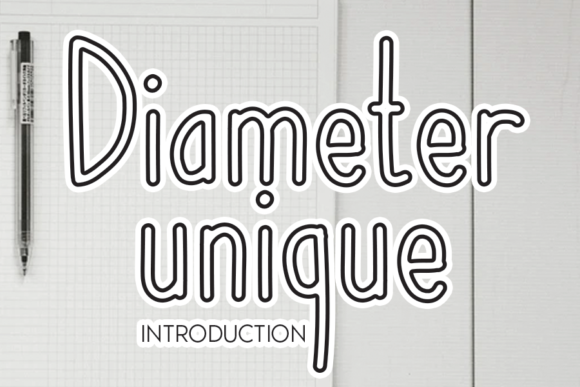 Diameter Unique: A Standout Display Font for Crafters and Makers