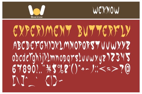 Experiment Butterfly: A Playful Display Font for Creative Web Design Projects
