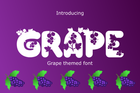 Grape: A Bold Display Font for Impactful Design