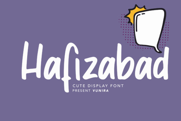 Hafizabad: A Joyful Display Font for Web Designers