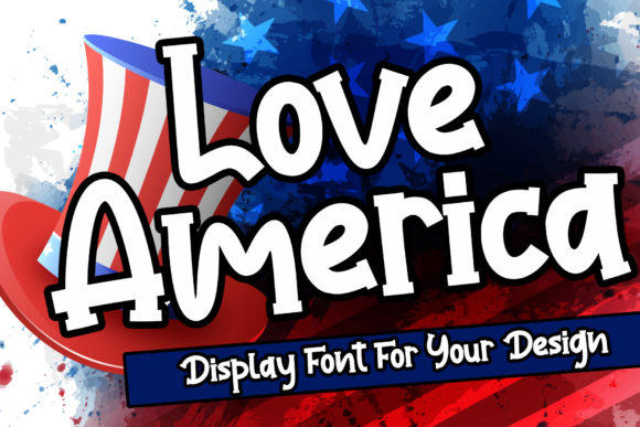 Love America: A Bold Display Font for Impactful Web Design