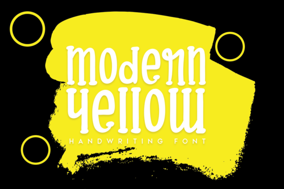 Modern Yellow: A Cheerful Display Font for Crafters & Product Designers