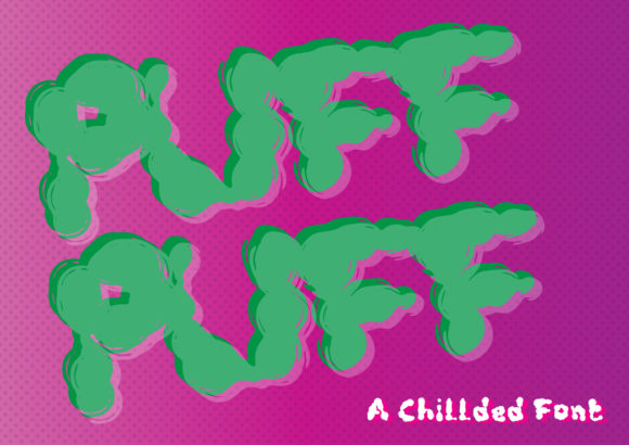 Puff Puff: A Cheerful Display Font for Crafters and Makers