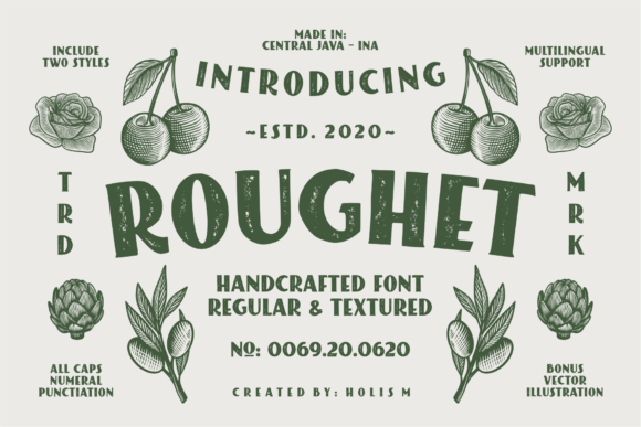 Roughet: A Bold Display Font for Dynamic Branding Projects