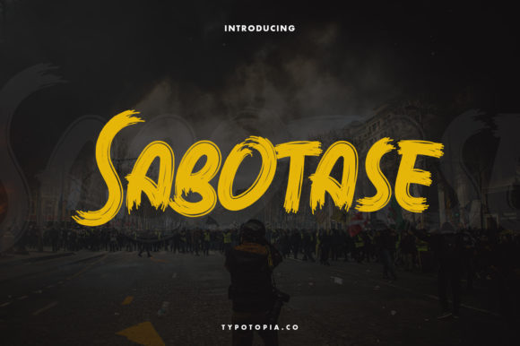 Sabotase: A Vibrant Display Font for Modern Web Design