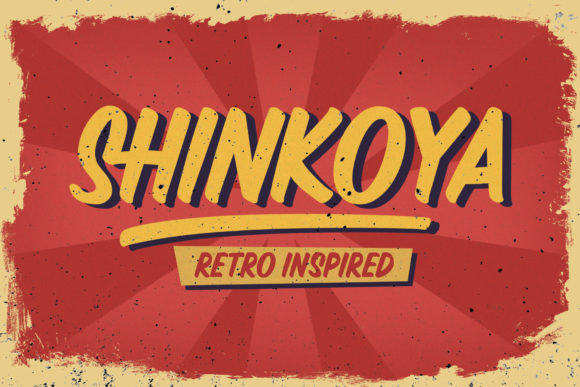 Shinkoya: A Vintage Display Font That Elevates Campaign Visuals