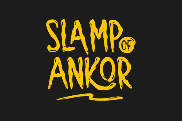 Slamp of Ankor: A Display Font with Personality for Creative Branding