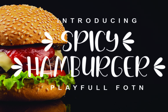 Spicy Hamburger: A Joyful Display Font for Playful Brand Identities