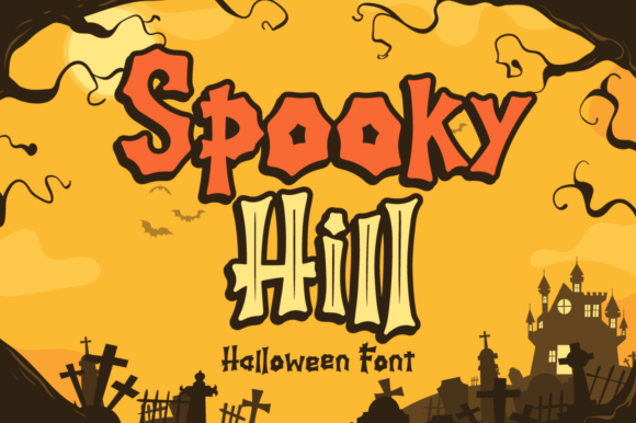 Spooky Hill Font: A Playful Display Typeface for Halloween-Inspired Web Design