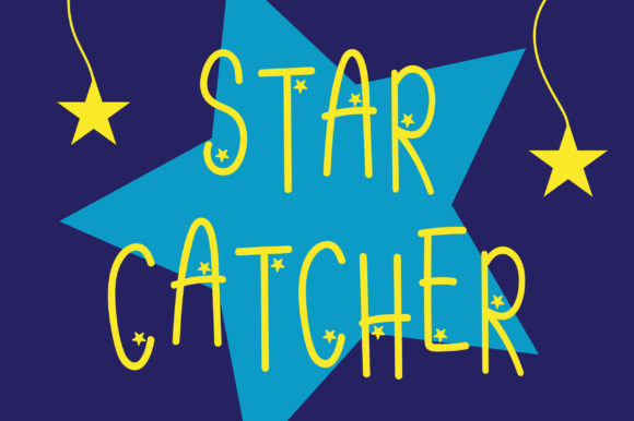 Star Catcher: A Cheerful Display Font for Editorial Design and Digital Publishing