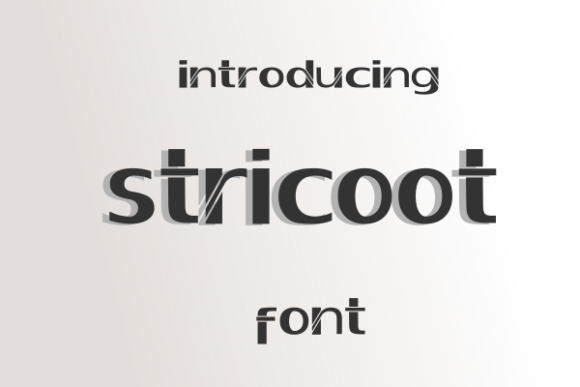 Stricoot: A Display Font That Elevates Editorial Design