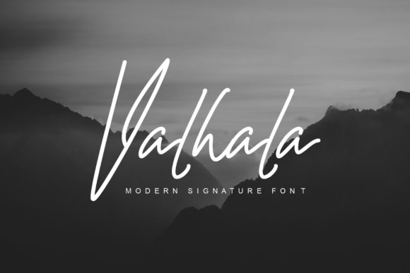 Valhala: A Display Font That Merges Elegance with Modernity