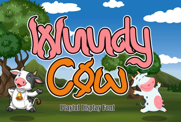 Wuudy Cow: A Vibrant Display Font for Modern Editorial Design